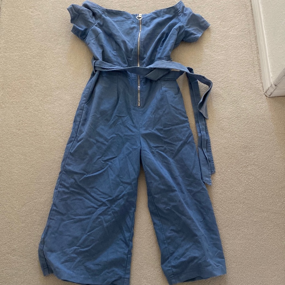 Industrial style blue jumpsuit